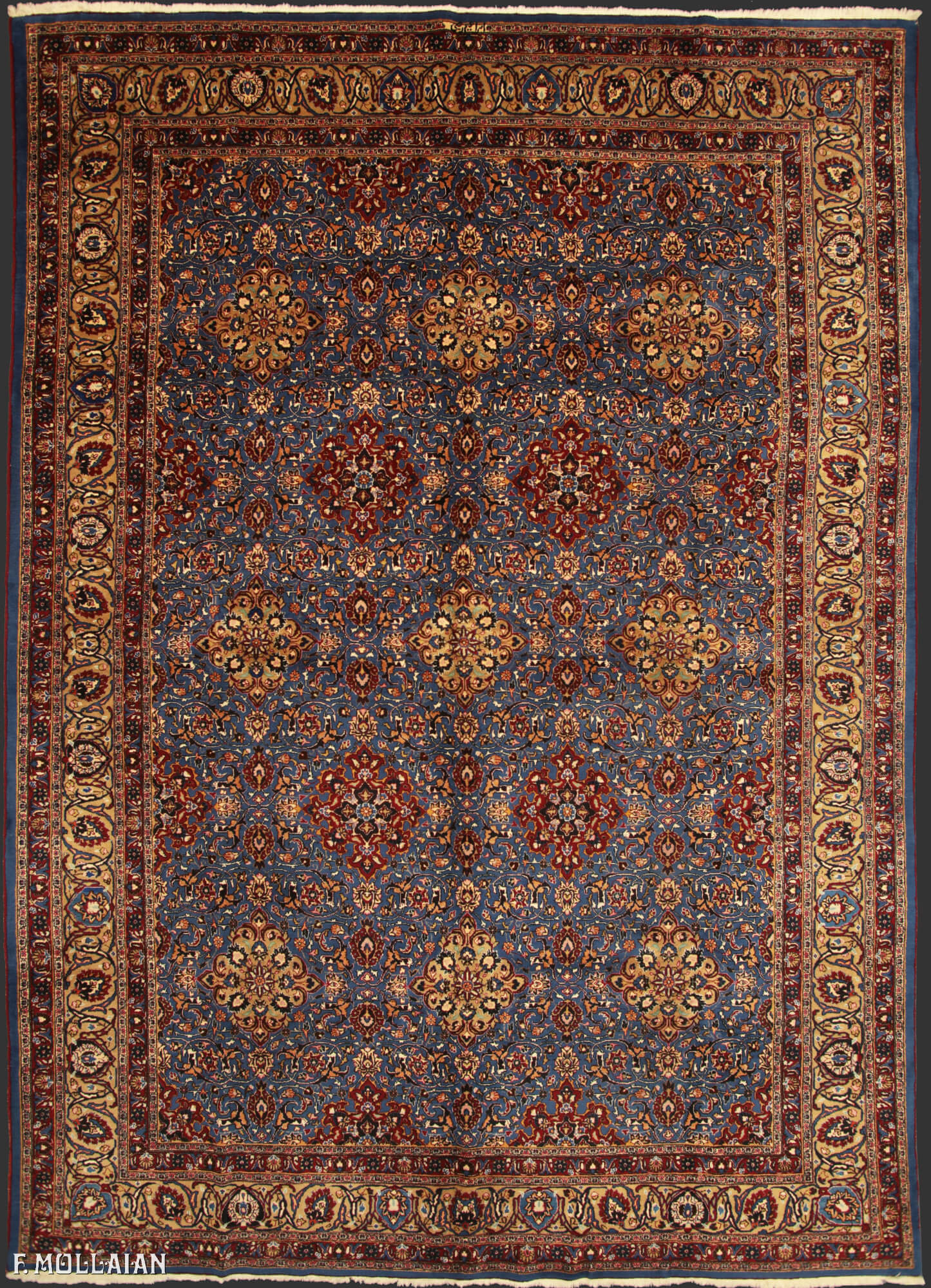 Tapis Persan Semi-Antique Mashad n°:51556854